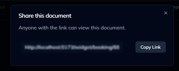 Share Calendar Action Button