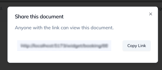 Share Calendar Action Button